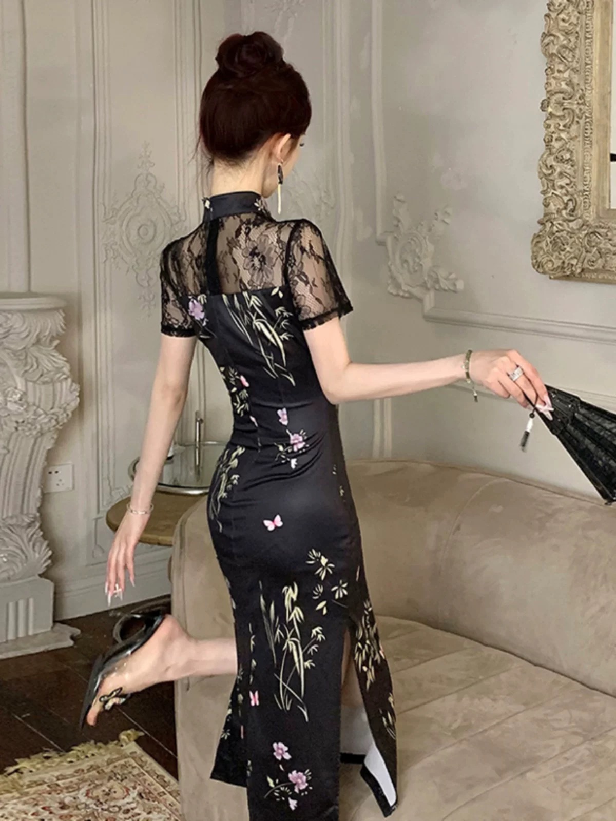 Lagos Angel qipao dress Q232 images